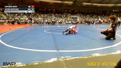 54 lbs Quarterfinal - Aryanna Bean, Viking Wrestling Club (IA) vs Jayzie Whitford, Sanderson Wrestling Academy