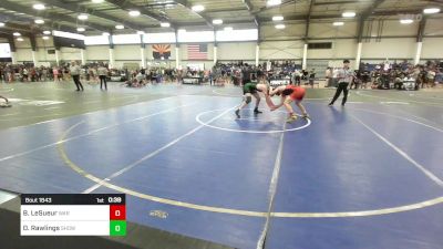 150 lbs 3rd Place - Brody LeSueur, WAR Wrestling Club vs Dallan Rawlings, Show Low