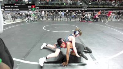75 lbs Semifinal - Justin Salcedo, Morris Hills Wrestling Club vs Bennett Albohn, Williamstown Braves