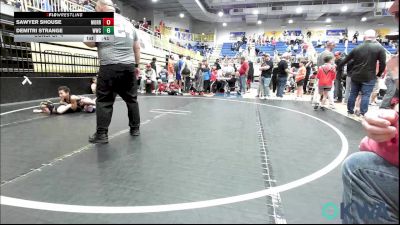 73 lbs Consi Of 4 - Sawyer Shouse, Morrison Takedown Club vs Demitri Strange, Woodland Wrestling Club