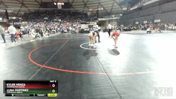Girls 1B/2B/1A/2A 100 Quarterfinal - Kyler Menza, Washington (Girls) vs Luna Martinez, Centralia (Girls)