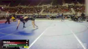 165 lbs Champ. Round 1 - Isra Faja, Sandra Day OConnor Hs vs Carissa Escaraega, Sunnyslope