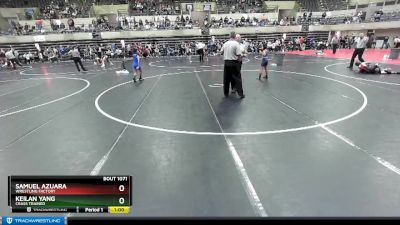 90 lbs Quarterfinal - SAMUEL AZUARA, Wrestling Factory vs Keilan Yang, Crass Trained