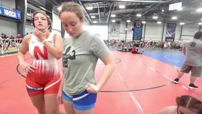 100 lbs Rr Rnd 2 - Angelina Schademann, Team Nebraska Silver vs Lily Runez, Doughgirls