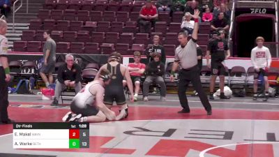 215 lbs Qtr-finals - Eli Makel, Waynesburg Central vs Augustus Warke, Bethlehem Catholic