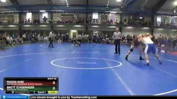 285 lbs Cons. Round 2 - Brett Schoenherr, Wisconsin-Platteville vs Mason Smid, Rochester Community & Tech. College