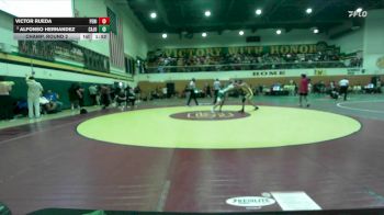 132 lbs Champ. Round 2 - Alfonso Hernandez, Cajon vs Victor Rueda, Peninsula
