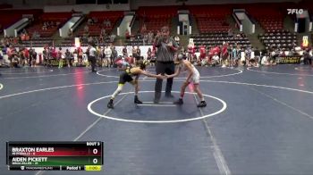 65 lbs Round 1 (6 Team) - Aiden Pickett, Ninja Killer vs Braxton Earles, Mi Pitbulls