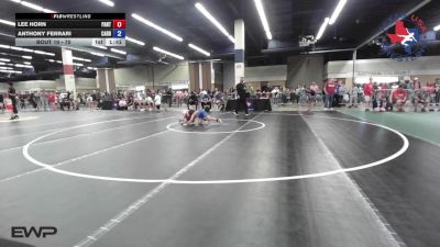 70 lbs Final - Lee Horn, Panther City Wrestling Club vs Anthony Ferrari, Cardinal Wrestling Club