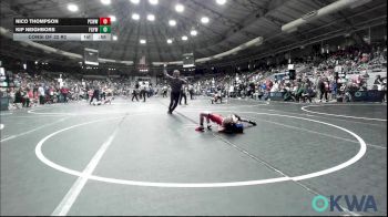 55 lbs Consi Of 32 #2 - Nico Thompson, Ponca City Wildcat Wrestling vs Kip Neighbors, Fort Gibson Youth Wrestling