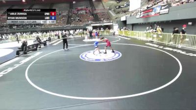 117 lbs Cons. Semis - Able Zuniga, Ceres Pups Wrestling Club vs Ryan Munson, LAWC