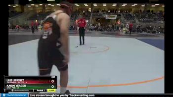 285 lbs Round 3 (4 Team) - Kadin Yeager, 3A La Pine vs Luis Jimenez, 3A Yamhill Carlton