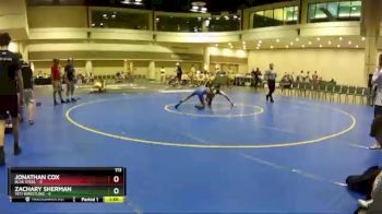 113 lbs Round 1 (10 Team) - Jonathan Cox, Blue Steel vs Zachary Sherman, Yeti Wrestling