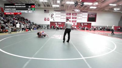 133 lbs Consi Of 16 #2 - Christopher Betancourt, LIU - Unatt vs Joseph Clem, West Virginia - Unatt