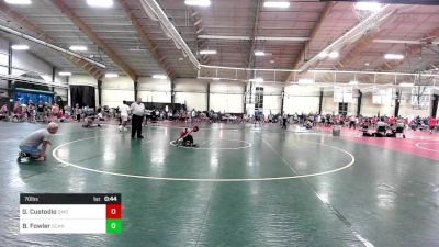 70 lbs Rr Rnd 4 - Gabriel Custodio, GMG vs Blake Fowler, Scanlan Wrestling Academy