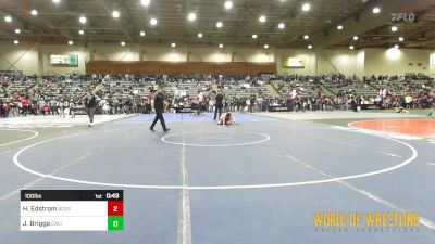 100 lbs Consi Of 8 #2 - Hendrix Edstrom, Upper Valley Aces vs Jessiah Briggs, California Grapplers