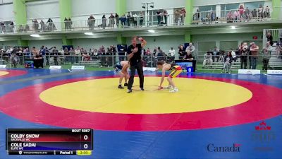 52kg Cons. Round 1 - Colby Snow, Sackville WC vs Cole Sadai, Elite WC