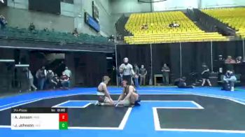 182 lbs 7th Place - Andrew Jensen, Unattached 53 vs Jayden Johnson, Unattached 104