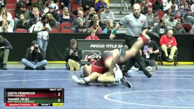 1A-132 lbs Semifinal - Tanner Arjes, North Butler-Clarksville vs Jadyn Friedrichs, Akron-Westfield