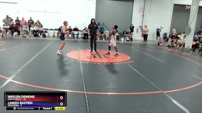 119 lbs Placement Matches (8 Team) - Waylen Denkins, Ohio Scarlet vs Linken Bastien, Wisconsin