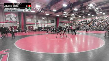 110 lbs Cons. Round 3 - Victoria Cervantes, Santiago vs Alejandra Suarez, South Hills