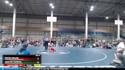 45-48 lbs Round 3 - Mateo Miller, Timberline Youth Wrestling vs Sawyer Thomas, CROSSFACE Wrestling Club