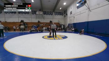 114 lbs Champ. Round 3 - Leanna Luchico, Laguna Creek vs Clarissa Rico, Gonzales