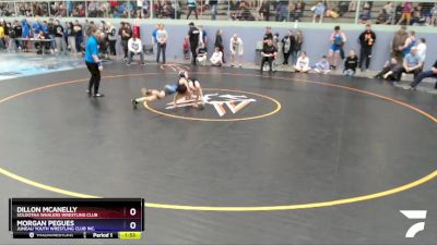 71 lbs Round 3 - Morgan Pegues, Juneau Youth Wrestling Club Inc. vs Dillon McAnelly, Soldotna Whalers Wrestling Club