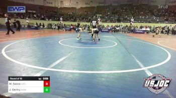 52 lbs Round Of 16 - Maddox Sacco, Lone Grove Takedown Club vs Jett Gentry, Husky Wrestling Club