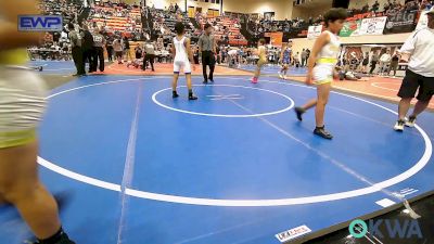 100 lbs Consi Of 4 - Maverick Stewart, Warner Eagles Youth Wrestling vs Kayden Walker, Tulsa Blue T Panthers