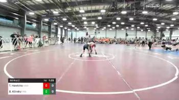 106 lbs Prelims - Tristen Hawkins, All-American Wrestling Club vs Brady Klinsky, Triumph Blue