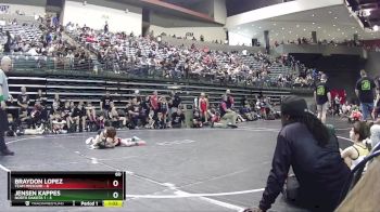 60 lbs Round 5 (6 Team) - Jensen Kappes, North Dakota 1 vs Braydon Lopez, Team Missouri