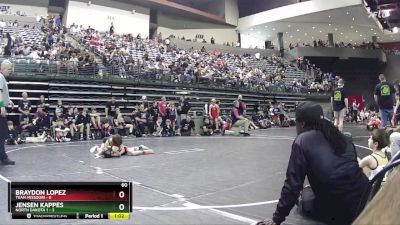 60 lbs Round 5 (6 Team) - Jensen Kappes, North Dakota 1 vs Braydon Lopez, Team Missouri