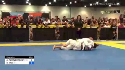 ALEX AEMALEMALO D'HUE vs OMAR KADI 2022 World Master IBJJF Jiu-Jitsu Championship