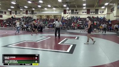 138 lbs Cons. Round 1 - Kale Lyons, Denver vs Nick Rociola, Tinley Park (Andrew)