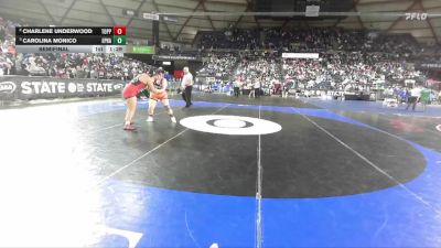 Girls 2A 235 lbs Semifinal - Carolina Monico, Ephrata (Girls) vs Charlene Underwood, Toppenish (Girls)