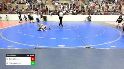 34-37 lbs Semifinal - Balis Bennett, Georgia vs Dillon Finnegan, Coweta Cobras Wrestling Club