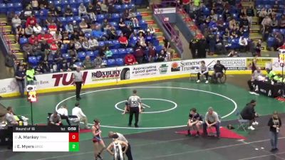 165 lbs Round Of 16 - Ashlynn Mankey, Trinity vs Elysabeth Myers, Brockway