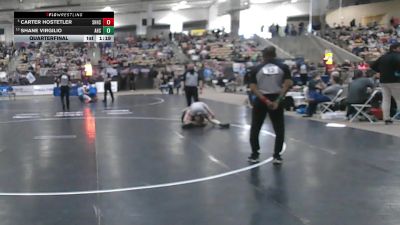 A 120 lbs Quarterfinal - Carter Hostetler, Spring Hill High School vs Shane Virgilio, Alcoa High School