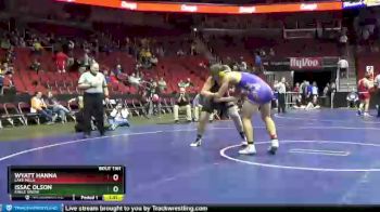 1 lbs Cons. Round 1 - Issac Olson, Eagle Grove vs Wyatt Hanna, Lake Mills