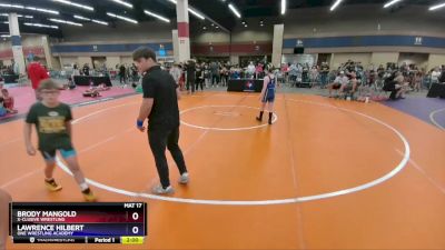 108 lbs Champ. Round 1 - Brody Mangold, X-CLUSIVE Wrestling vs Lawrence Hilbert, ONE Wrestling Academy