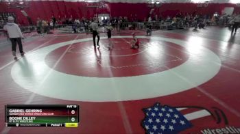 67 lbs Cons. Round 3 - Boone Dilley, RT Elite Wrestling vs Gabriel Gehring, Slinger Red Rhinos Wrestling Club