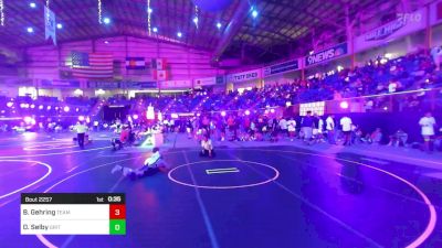 120 lbs Consi Of 16 #2 - Brady Gehring, Team Montana vs Donald Selby, Grit Wrestling Club