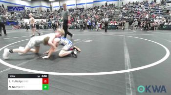 67 lbs Quarterfinal - Easton Rutledge, Choctaw Ironman Youth Wrestling vs Nathan Norris, Standfast