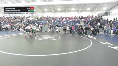 144 lbs Champ. Round 3 - Luke Mason, Spanish Fork vs Hyde Brotherson, Olympus