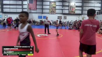 60 lbs Champ. Round 1 - Korbin Kiessling, Rampage vs Eli Barrett, Grizzly Wrestling Club