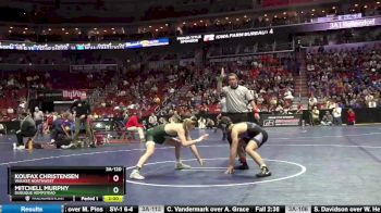 3A-120 lbs Quarterfinal - Koufax Christensen, Waukee Northwest vs Mitchell Murphy, Dubuque Hempstead