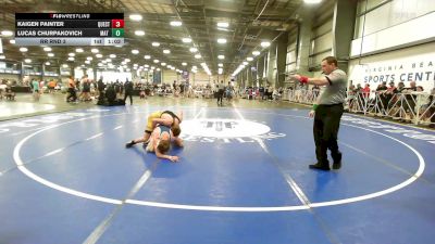 119 lbs Rr Rnd 3 - Kaigen Painter, Quest School Of Wrestling MS vs Lucas Churpakovich, Mat Warriors Yellow