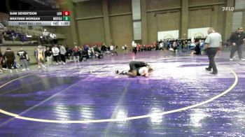 215 lbs Champ. Round 1 - Sam Severtson, Lincoln Christian vs Brayden Morgan, Whitfield