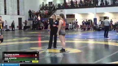 136 lbs Round 5 (6 Team) - Zoe Nowicki, Adrian vs Ellyana Kuzma, Indiana Tech